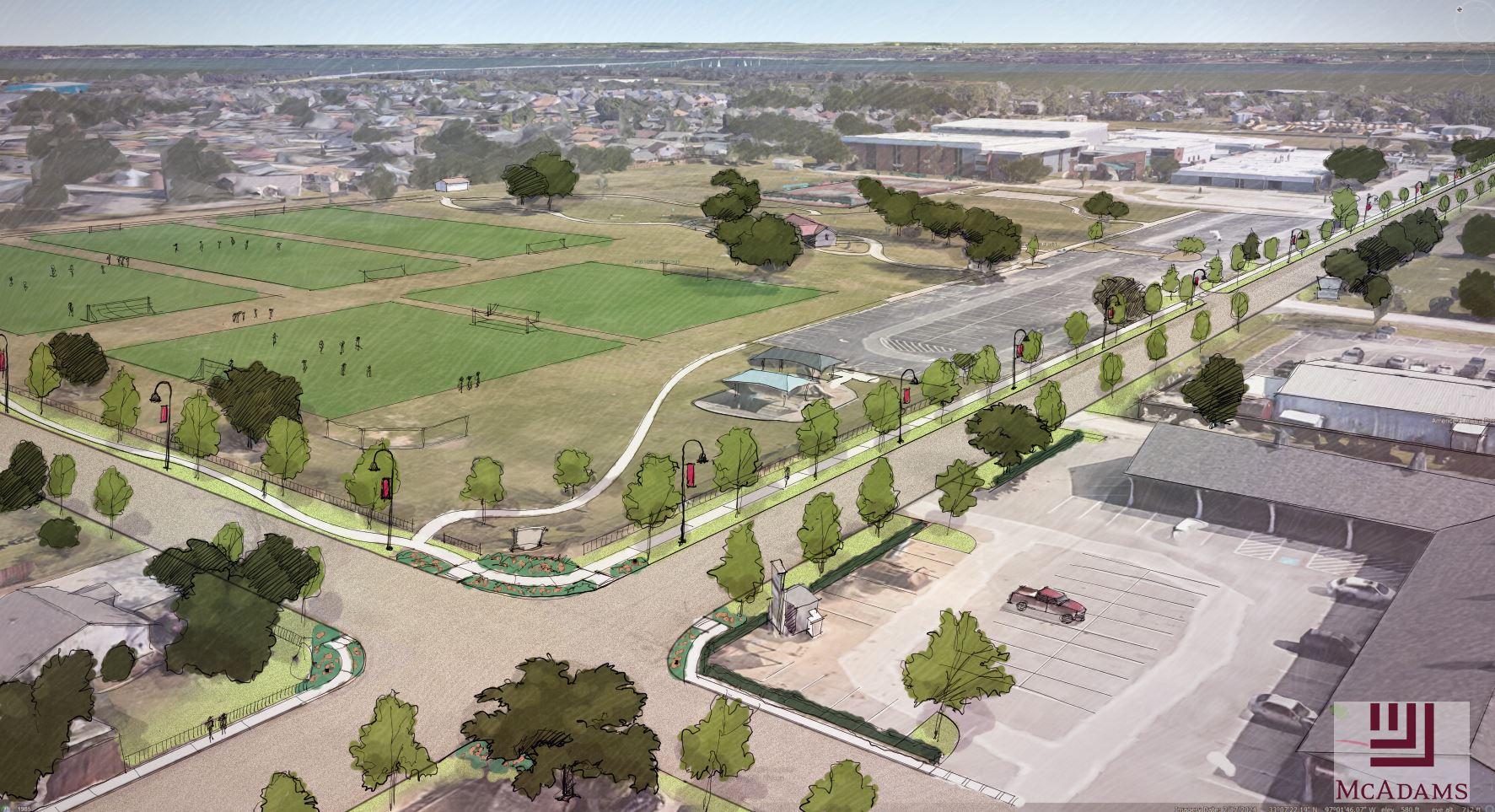 Lake Dallas LA Sketch 2