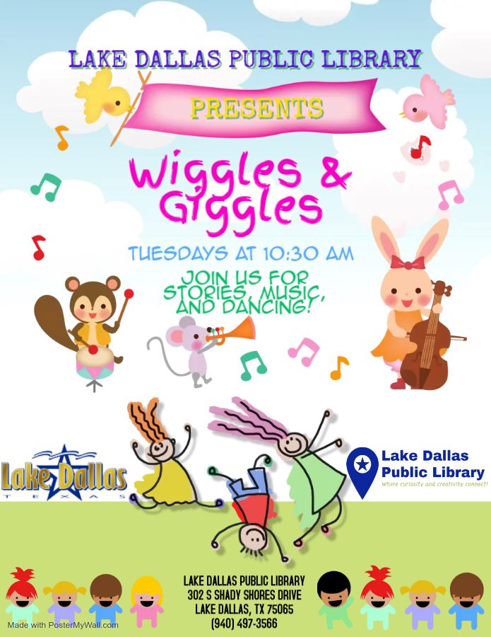 Wiggles & Giggles weekly story time for children 0-3!